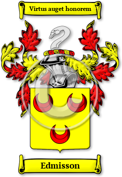 Edmisson Family Crest Download (JPG) Legacy Series - 600 DPI