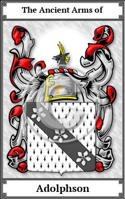 Adolphson Family Crest Download (JPG)  Book Plated - 150 DPI