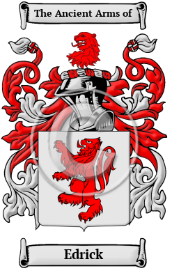 Edrick Family Crest Download (JPG) Heritage Series - 600 DPI