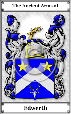 Edwerth Family Crest Download (JPG)  Book Plated - 150 DPI