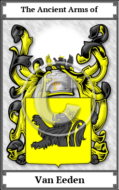 Van Eeden Family Crest Download (JPG) Book Plated - 150 DPI