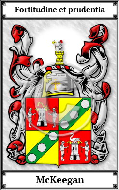 McKeegan Family Crest Download (JPG)  Book Plated - 150 DPI