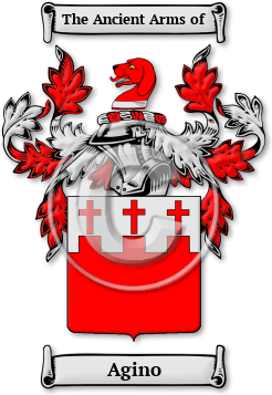 Agino Family Crest Download (jpg) Legacy Series - 150 DPI