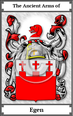 Egen Family Crest Download (JPG) Book Plated - 300 DPI