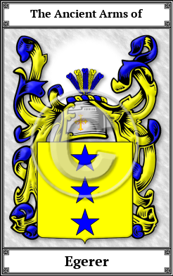 Egerer Family Crest Download (JPG) Book Plated - 600 DPI