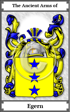 Egern Family Crest Download (JPG) Book Plated - 600 DPI