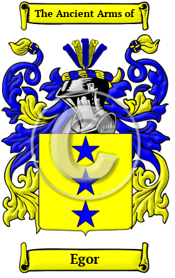 Egor Family Crest/Coat of Arms
