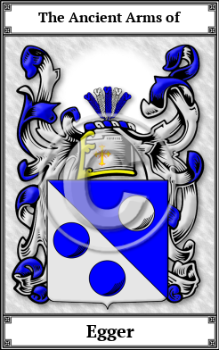 Egger Family Crest Download (JPG)  Book Plated - 150 DPI