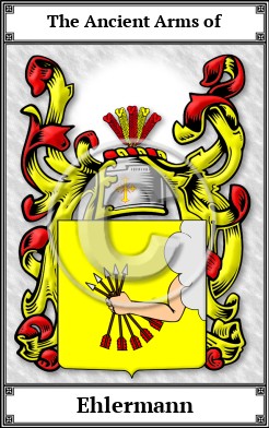 Ehlermann Family Crest Download (JPG) Book Plated - 600 DPI