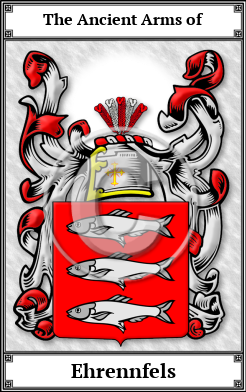 Ehrennfels Family Crest Download (JPG)  Book Plated - 150 DPI