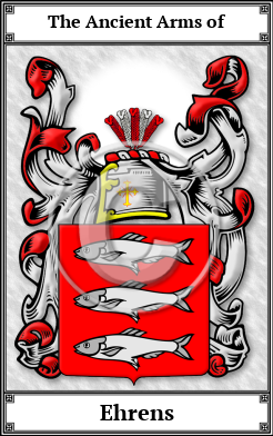 Ehrens Family Crest Download (JPG)  Book Plated - 150 DPI