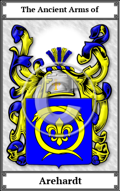 Arehardt Family Crest Download (JPG)  Book Plated - 150 DPI