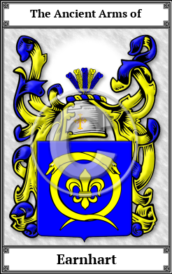 Earnhart Family Crest Download (JPG)  Book Plated - 150 DPI