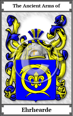 Ehrhearde Family Crest Download (JPG)  Book Plated - 150 DPI
