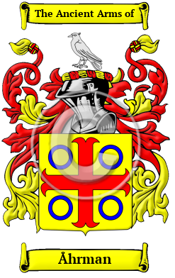 Åhrman Family Crest Download (JPG) Heritage Series - 300 DPI