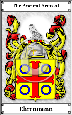 Ehrenmann Family Crest Download (JPG)  Book Plated - 150 DPI