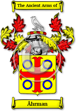 Åhrman Family Crest Download (jpg) Legacy Series - 150 DPI
