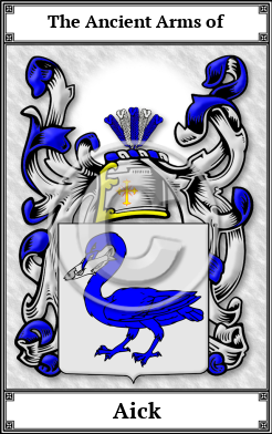 Aick Family Crest Download (JPG)  Book Plated - 150 DPI