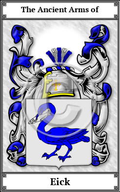 Eick Family Crest Download (JPG)  Book Plated - 150 DPI