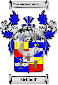 Eichhoff Family Crest Download (jpg) Legacy Series - 150 DPI