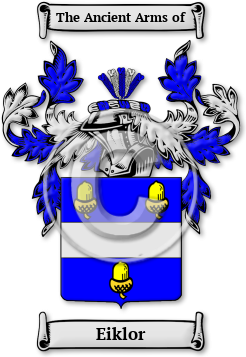 Eiklor Family Crest Download (jpg) Legacy Series - 150 DPI