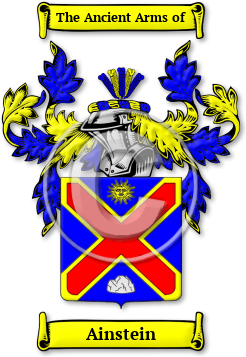Ainstein Family Crest Download (jpg) Legacy Series - 150 DPI