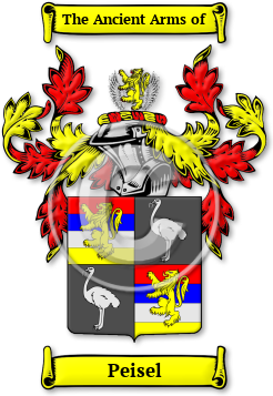 Peisel Family Crest Download (jpg) Legacy Series - 150 DPI