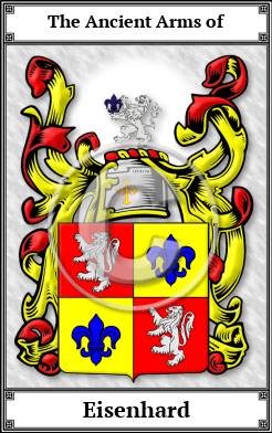 Eisenhard Family Crest Download (JPG)  Book Plated - 150 DPI