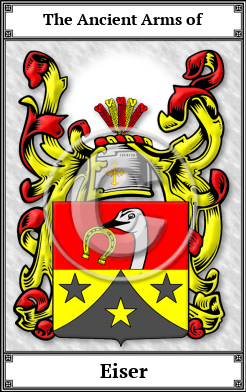 Eiser Family Crest Download (JPG) Book Plated - 600 DPI