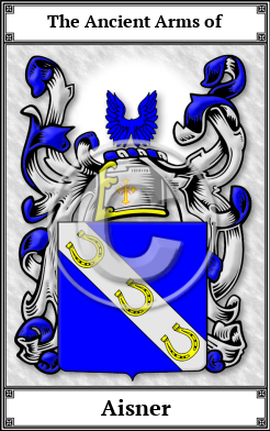Aisner Family Crest Download (JPG) Book Plated - 600 DPI