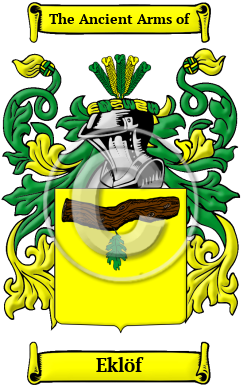 Eklöf Family Crest/Coat of Arms