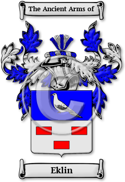 Eklin Family Crest Download (jpg) Legacy Series - 150 DPI