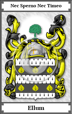 Ellum Family Crest Download (JPG)  Book Plated - 150 DPI