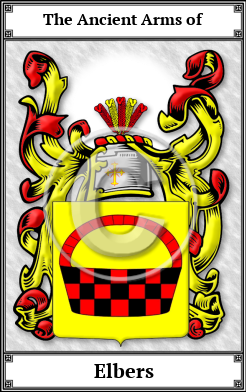 Elbers Family Crest Download (JPG) Book Plated - 600 DPI