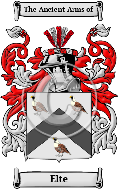 Elte Family Crest Download (JPG) Heritage Series - 600 DPI