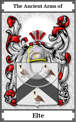 Elte Family Crest Download (JPG)  Book Plated - 150 DPI