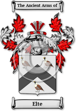 Elte Family Crest Download (jpg) Legacy Series - 150 DPI