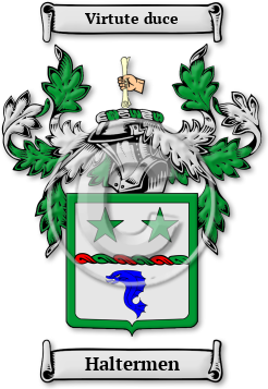 Haltermen Family Crest Download (jpg) Legacy Series - 150 DPI