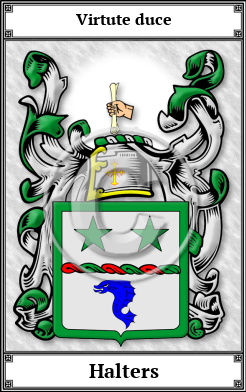 Halters Family Crest Download (JPG)  Book Plated - 150 DPI