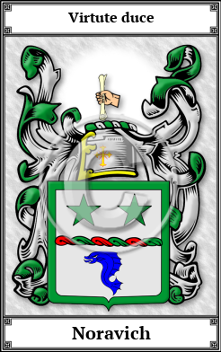 Noravich Family Crest Download (JPG)  Book Plated - 150 DPI