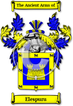 Elespuru Family Crest Download (jpg) Legacy Series - 150 DPI