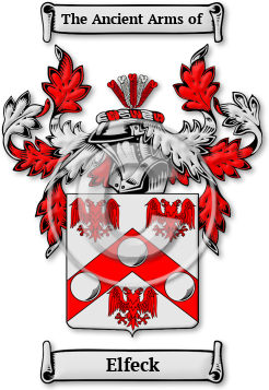 Elfeck Family Crest Download (jpg) Legacy Series - 150 DPI
