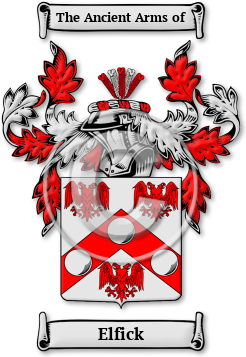 Elfick Family Crest Download (jpg) Legacy Series - 150 DPI