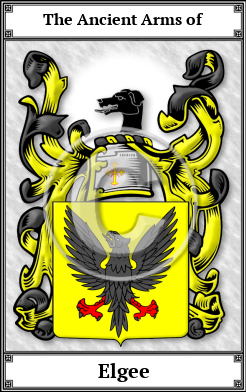 Elgee Family Crest Download (JPG)  Book Plated - 150 DPI