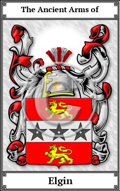 Elgin Family Crest Download (JPG)  Book Plated - 150 DPI