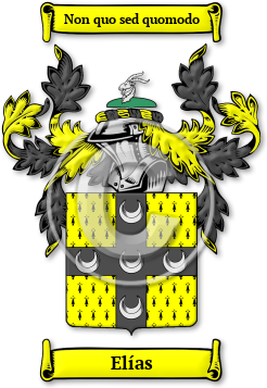 Elías Family Crest Download (jpg) Legacy Series - 150 DPI