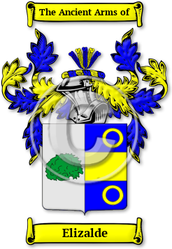Elizalde Family Crest Download (jpg) Legacy Series - 150 DPI