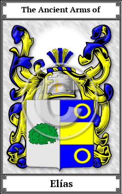 Elías Family Crest Download (JPG) Book Plated - 600 DPI