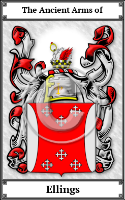Ellings Family Crest Download (JPG)  Book Plated - 150 DPI