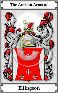 Ellingson Family Crest Download (JPG)  Book Plated - 150 DPI